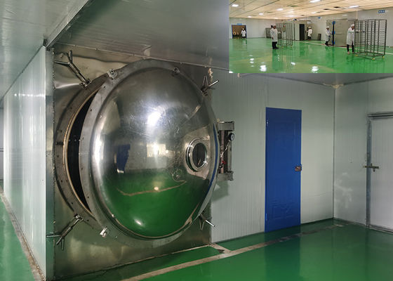 1000 kg/partido Secador de congelación de vacío grande con control remoto PLC