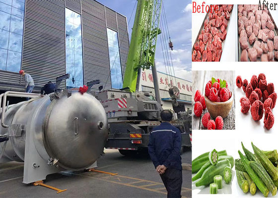 Control por PLC Secador de alimentos con vacío Tiempo de secado 18-24 horas 200 kg/ lote