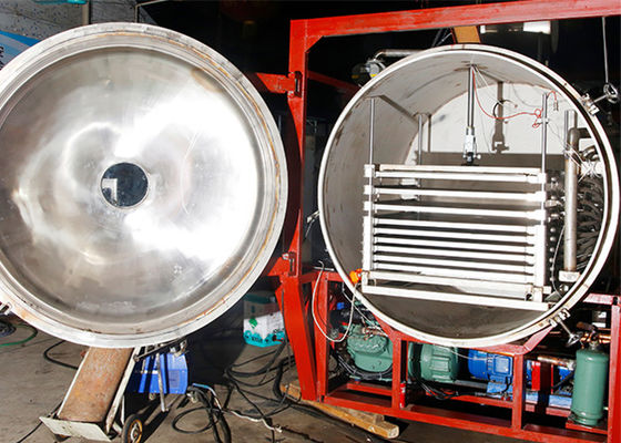500KG de control remoto de vacío y secador de congelación a escala industrial