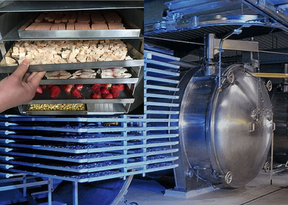 Seca de vacío y congelación de alimentos de grado industrial Liofilante de ahorro de energía