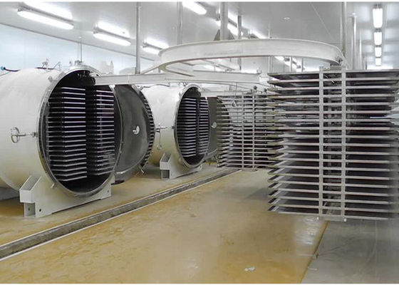 1000 kg/partido Máquina de secado por congelación de alimentos Refrigeración por aire calefacción eléctrica