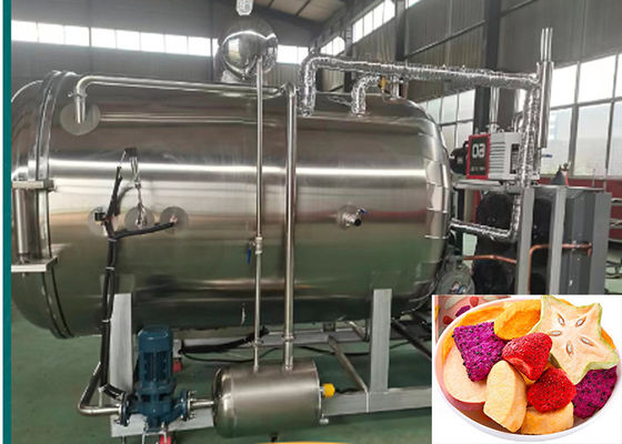50 kg máquina de congelación a vacío de frutas secas refrigeración por aire
