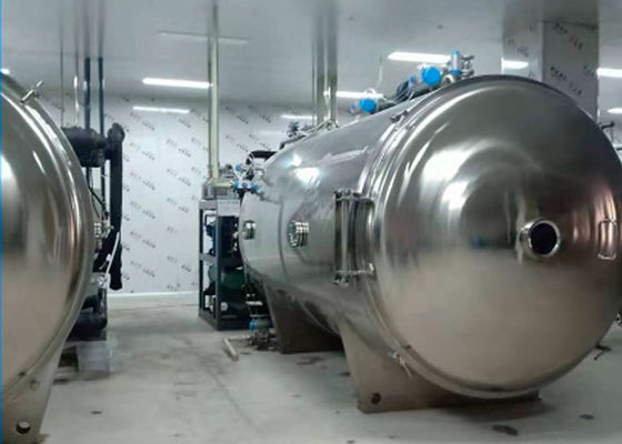 Máquina eléctrica de secado por congelación con calefacción al vacío 100 kg/partido