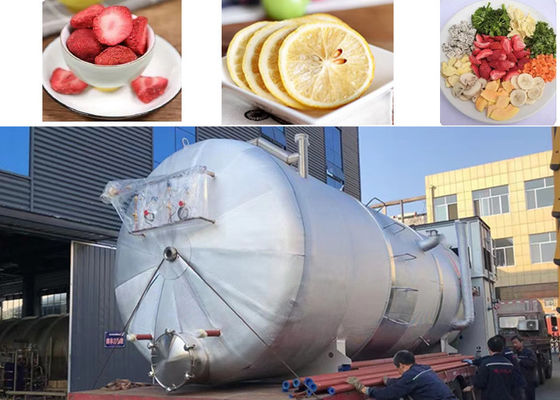 Equipo de secadores de congelación para alimentos industriales múltiples 1000 kg 2000 kg