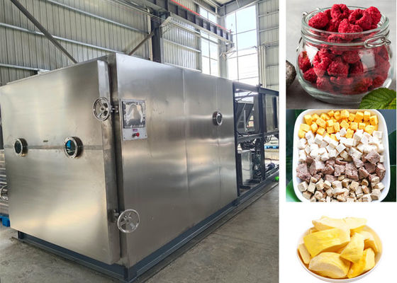 Gran máquina de congelación de leche de vacío de alimentos de frutas secas con 100 kg / lote