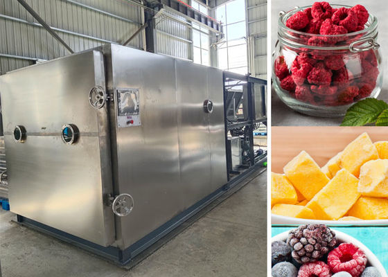 Máquina de secado por congelación a vacío de alimentos, leche y frutas controlada por PLC