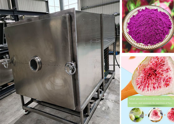 Compacto refrigerado por aire de alimentos dulces máquina de secado por congelación al vacío