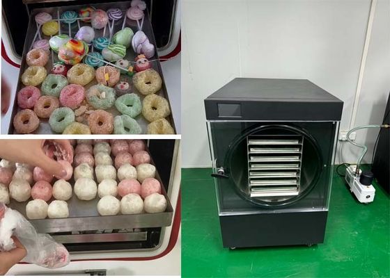 Máquina de congelación de caramelos secos Sistema de enfriamiento doble 110V / 220V Voltado