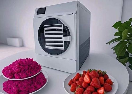 Secador automático de congelación al vacío para secado en congelación de dulces, jugos de frutas y leche
