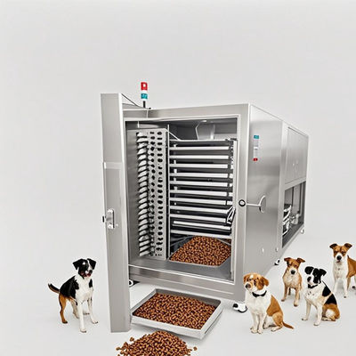 Máquina de congelación y secado industrial de 50 kg de capacidad liofilizador comercial para procesamiento de alimentos para mascotas