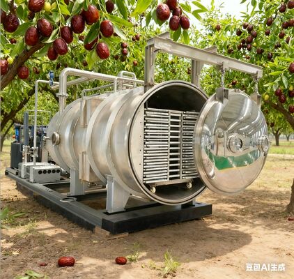 Secador de congelación industrial de 100 kg: Alta eficiencia, bajo costo de operación. Perfecto para carnes a granel, mariscos e ingredientes