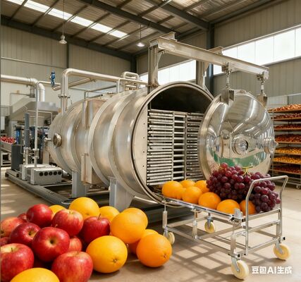 Liofilizador industrial de 200 kg: Alta capacidad, grado comercial para producción masiva de alimentos y farmacéuticos