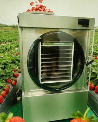 Control PLC 10Kg Secador de congelación para el hogar Rango de temperatura de -50C a 50C