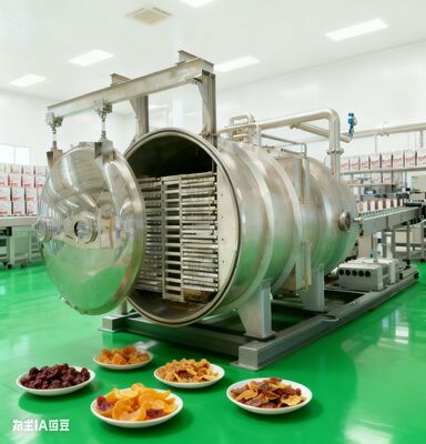 Liofilizador de uso industrial de 180 kg con construcción de acero inoxidable y control de temperatura preciso para una calidad constante