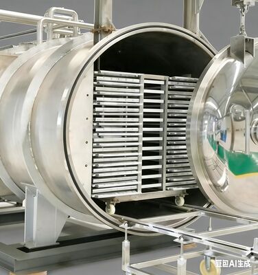 Máquina automática de secado por congelación al vacío con tiempo de secado de 20 a 24 horas ideal para la producción de productos químicos farmacéuticos y alimentos