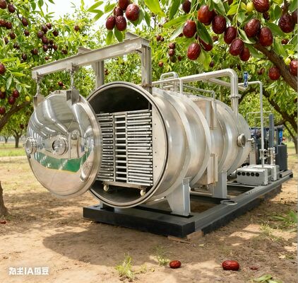 Escala sin comprometer la calidad. Secadores de congelación de 100-200 kg diseñados para una producción de gran volumen con durabilidad de acero inoxidable, eficiencia energética y resultados constantes en cada lote.