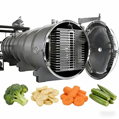 Liofilizador industrial de enfriamiento por agua Rango de temperatura de menos 50 Celsius a más 80 Celsius Fabricado en acero inoxidable 304