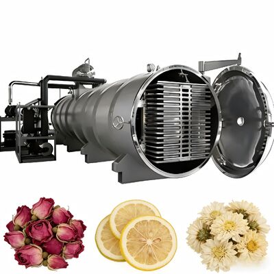 220V 380V 3PH Suministro de energía Secador industrial de congelación que ofrece 200KW de potencia nominal para operaciones de secado por congelación de alta capacidad