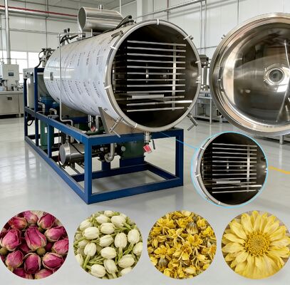 Liofilizadora de 220V 380V 3PH con Unidad de Refrigeración BITZER o Leybold Diseñada para la Conservación de Alimentos