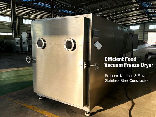 Sistema de refrigeración  o Leybold Secador de congelación a vacío de alimentos con calefacción eléctrica y cuerpo de acero inoxidable de calidad 304