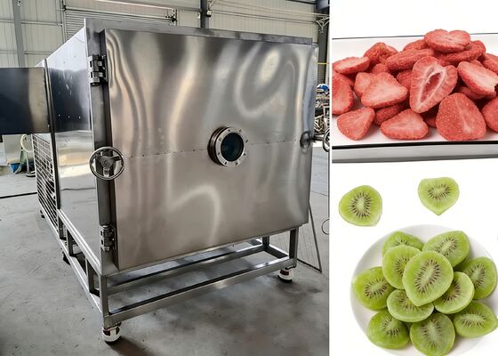 Grado de vacío ≤10Pa Liofilizadora de alimentos con bomba de vacío Baosi o Bitzer que proporciona liofilización para la industria alimentaria