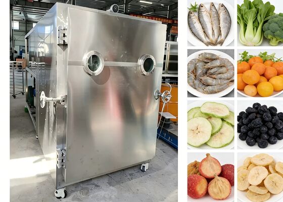 Secador de alimentos por liofilización al vacío con potencia de instalación de 35KW y bomba de vacío Baosi o  para aplicaciones industriales