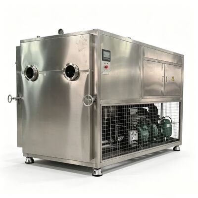 Grado de vacío ≤10Pa Liofilizadora de alimentos con bomba de paletas rotativas de dos etapas Sistema de refrigeración Ideal para la conservación y secado de alimentos