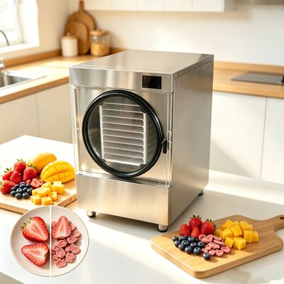 220V 1PH 50 60HZ Secador de congelación para el hogar 215kg Capacidad Nivel de ruido 50dB Máquina de secado por congelación de alimentos amigable para el usuario