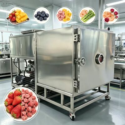 13 capas o personalización de vegetales secador de congelación límite de vacío 13Pa Capacidad 1600Kg Adecuado para procesamiento industrial de alimentos