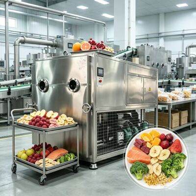 304 material de bandeja de acero inoxidable secador congelador de verduras que utiliza calefacción eléctrica y silicio que garantiza la conservación de los alimentos