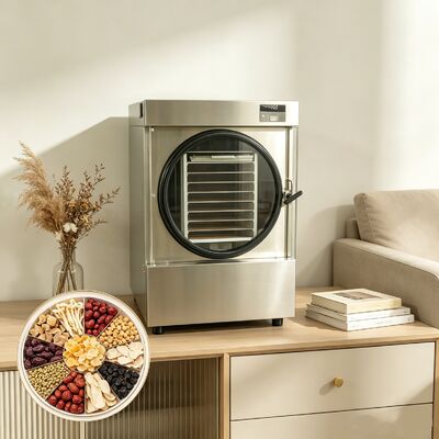 Sistema de refrigeración de compresores Danfoss Secador de congelación para el hogar Nivel de ruido ≤ 50 dB Rango de temperatura -50 °C a 90 °C Diseñado para el secado por congelación