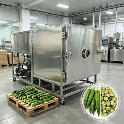 Tiempo de liofilización por lotes de 18 a 22 horas Liofilizador de verduras que incluye bomba de vacío de paletas rotativas de dos etapas, perfecta para conservar verduras