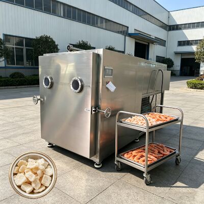 Tamaño de la bandeja 1280 600 Liofilizador de verduras de 30 mm con tiempo de liofilización de 18 a 22 horas Tamaño total del lote 3800 1700 2000 mm