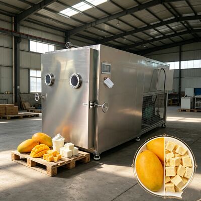 Modo de funcionamiento automático Secador congelador de vegetales con calefacción eléctrica y tecnología de silicio para la conservación de vegetales