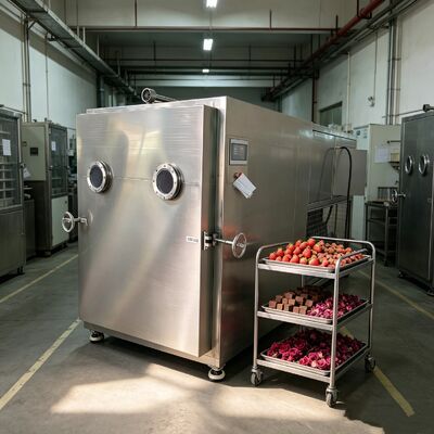 Calentamiento eléctrico Cámara de secado por congelación de vegetales de silicio Tamaño 1800 1700 1300 mm Tamaño general 3800 1700 2000 mm Diseñado para procesos de secado por congelación