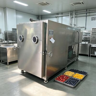 Tiempo de secado por congelación por lotes de 18 a 22 horas Secador por congelación de verduras con fuente de alimentación 240V 380V 3PH diseñado para secar verduras