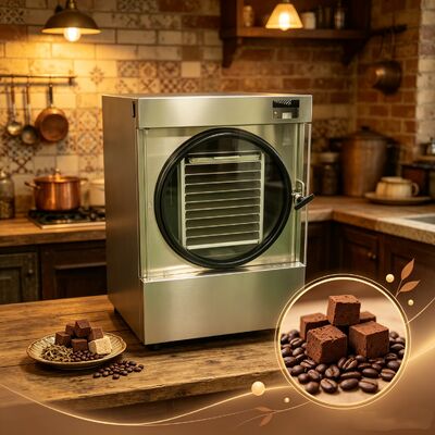 Display LCD Secador de congelación para el hogar SUS304 Concha de acero inoxidable que proporciona una conservación eficaz de los alimentos y una vida útil prolongada