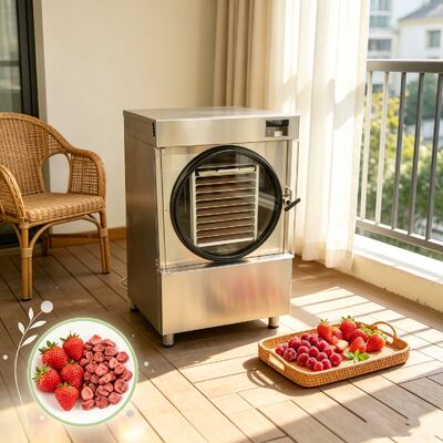 Secador de congelación para uso doméstico de tamaño medio con un rango de temperatura de menos 50 grados Celsius a más 90 grados Celsius diseñado para eliminar la humedad
