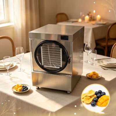 Sistema inteligente de control remoto Secador de congelación para el hogar con calefacción eléctrica y acero inoxidable SUS304 adecuado para secado en congelación